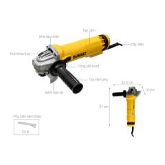 Máy mài góc Dewalt DWE8300S-B1 Công suất 1010W có tốc độ không tải lên đến 11500 vòng/phút