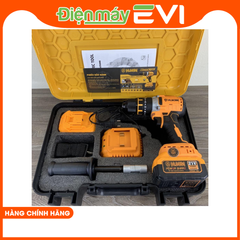 Máy khoan pin HuKan F88 ba chức năng khoan, búa, vít lực siết 95Nm. Máy nguyên bộ 2 pin, 1 sạc giúp tiết kiệm chi phí mua pin, sạc rời