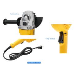 Máy mài góc lớn Dewalt D28491-B1 Công suất 2000W, tốc độ không tải tối đa 8500 vòng/phút