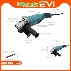 Máy mài điện Makita M9003B Công suất đạt 1050W và tốc độ không tải tối đa của máy lên đến 10.000 vòng/phút. Mài các chi tiết, làm nhẵn các mối hàn tạo sự thẩm mỹ cho đồ vật