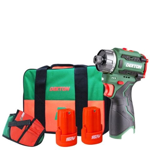 Máy bắn vít trượt pin Dekton D16-VT55PRO Lực siết tối đa 45Nm trang bị 20 cấp độ trượt