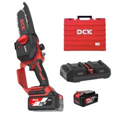 Máy cưa xích dùng pin DCK KDML20081(TYPE EM) Trang bị 2 Pin 1 Sạc đầy đủ phụ kiện