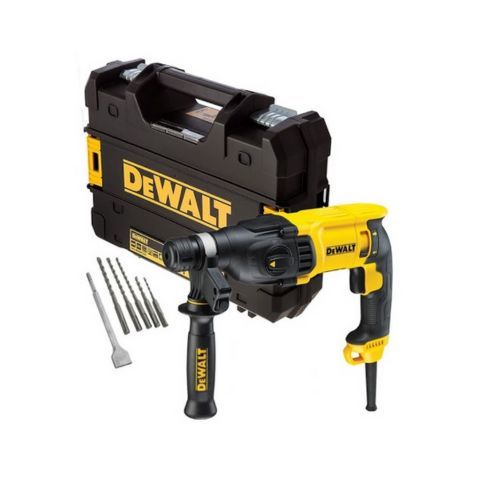 Máy khoan búa dùng pin Dewalt D25133KA-B1 Công suất 800W, khoan sắt 13mm