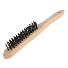 Bàn chải sắt sợi thép tay cầm gỗ 3*15 hàng Kendo-31501