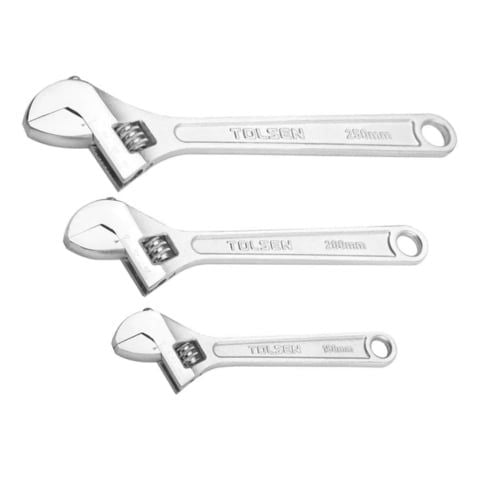 Bộ 3 mỏ lết Tolsen 15007 Chất liệu hợp kim thép độ bền cao, chịu lực tốt