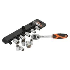 Bộ đầu tuýp 12 cạnh và cần siết 1/2 inch 11 chi tiết Kendo-16207