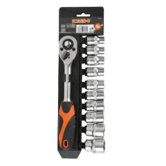 Bộ đầu tuýp 12 cạnh và cần siết 1/2 inch 11 chi tiết Kendo-16207