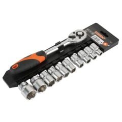Bộ đầu tuýp 12 cạnh và cần siết 1/2 inch 11 chi tiết Kendo-16207