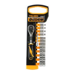 Bộ đầu túyp Tolsen 15150, 14 món, chất liệu thép cao cấp, bền bỉ chống ăn mòn, chịu lực tác động lớn