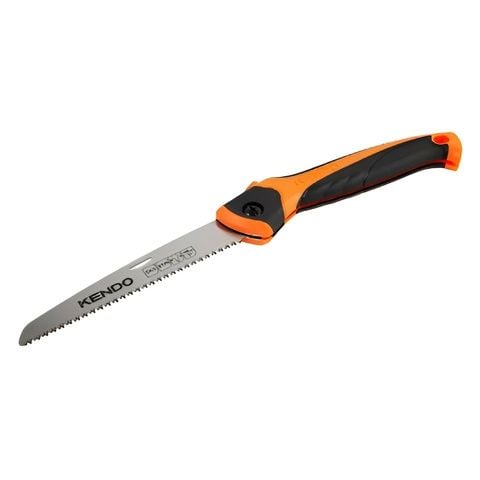 Cưa cành cây dạng gấp gọn 7 inch 180mm Kendo-30489 Được làm từ thép SK5, nổi tiếng với độ bền và độ cứng cao