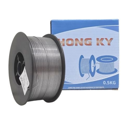 Cuộn dây hàn mig không khí Hồng Ký E71T-GS (1.0mm),trọng lượng 1Kg. Tương đương 2 bó que hàn 2.5mm