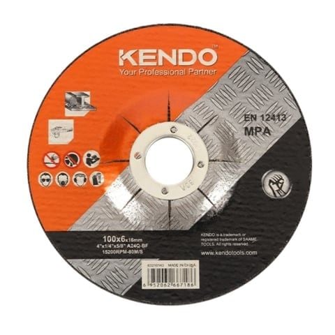 Đá mài tâm trũng cho kim loại 100*6*16 mm Kendo-63210143