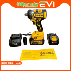 Máy siết bulong Hukan F60 Đầu bulong 2 TRONG 1 Vừa có thể gắn đầu mở bulong, vừa có thể gắn đầu bắt vít rất tiện dụng Motor ruột đồng 100% + Động cơ không chổi than siêu mạnh mẽ