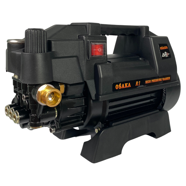 Máy rửa xe Osaka R1 công suất lớn 2800W có chỉnh áp. Áp lực nước 100 - 150Bar, lưu lượng nước 10L/phút