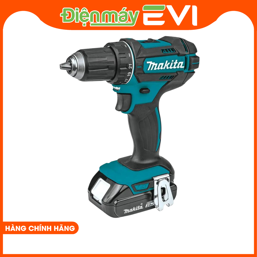 Máy khoan pin cầm tay Makita DDF482Z Tốc độ không tải cao / thấp giúp điều chỉnh linh hoạt tốc độ khoan và vặn vít phù hợp với nhu cầu sử dụng