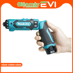 Máy vặn vít pin cầm tay Makita Có công tắc chuyển tiếp / đảo ngược ở mặt bên của thân máy. Có độ chính xác mô-men xoắn cao nhờ vào “Hệ thống tự động dừng” và “Bộ ly hợp tự động dừng”