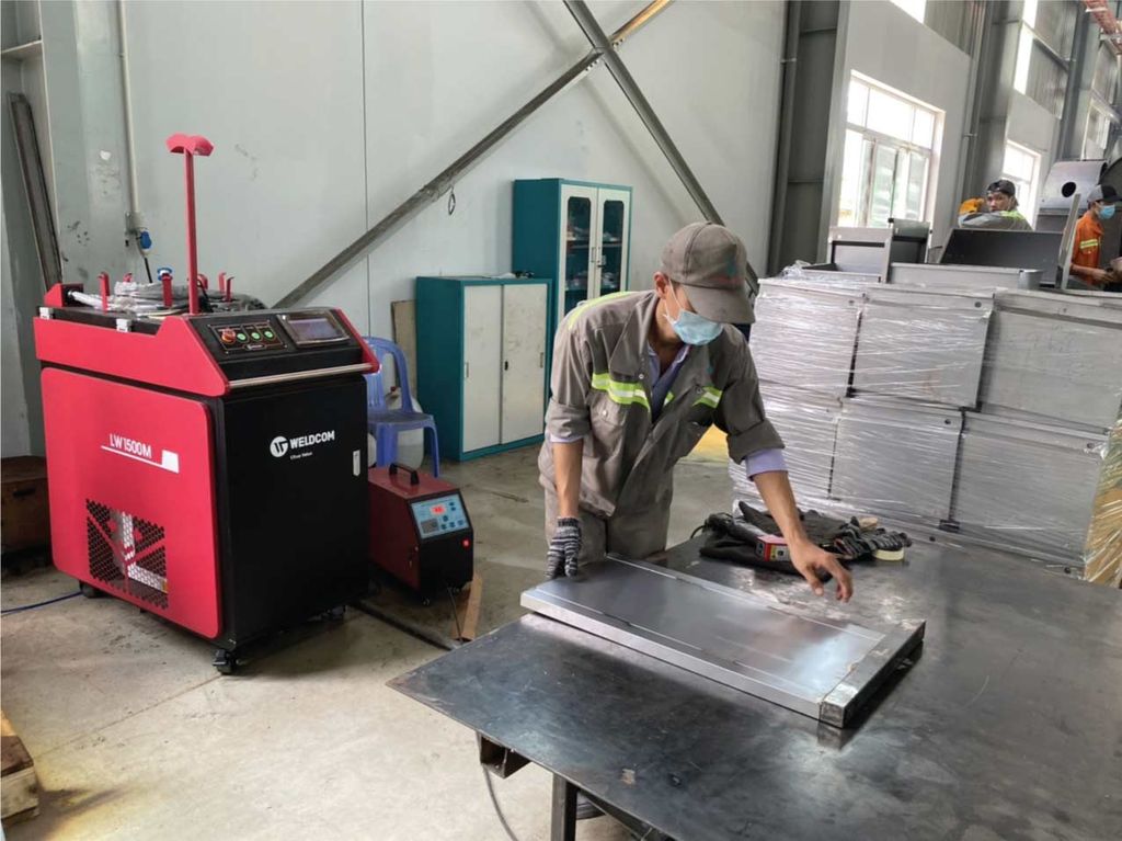 Máy hàn laser Weldcom LW1500M hàn nhanh gấp 5-10 lần so với hàn TIG