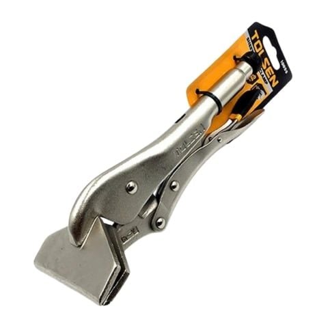 Kìm bấm kẹp Tolsen 10055 Kìm có miệng dẹp, kích thước 250mm, khả năng mở hết cỡ là 15mm, phần đầu kẹp rộng 100mm
