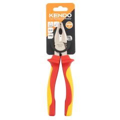 Kìm cách điện 1000V VDE bằng thép Cr-V kích thước 200mm Kendo-11003