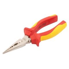 Kìm nhọn cách điện 1000V VDE bằng thép Cr-V kích thước 180mm Kendo-11032