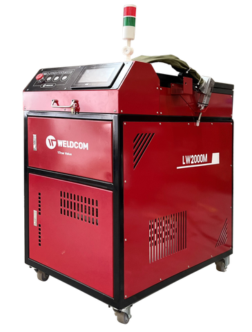 Máy hàn Laser Weldcom LW2000M Nhanh gấp 5-10 lần hàn TIG/MIG 7 chức năng điều chỉnh tia laser,hàn đẹp trên thép carbon, inox, nhôm, đồng, hợp kim, có độ dày 0.5 – 6 mm