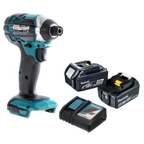 Máy bắn vít chuyên vít pin Makita DTD152RME sản phẩm đi kèm với 2 pin 4.0Ah và sạc nhanh
