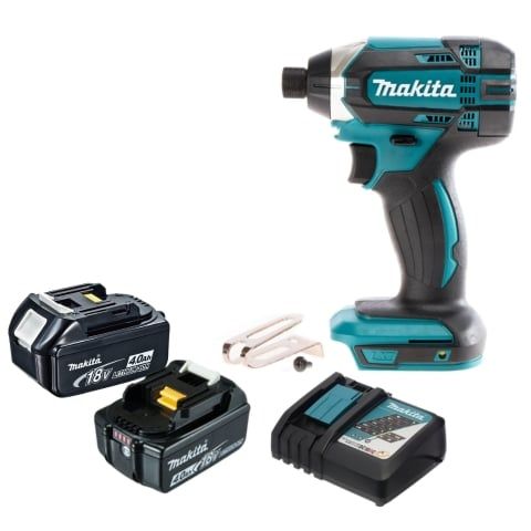 Máy bắn vít chuyên vít pin Makita DTD152RME sản phẩm đi kèm với 2 pin 4.0Ah và sạc nhanh