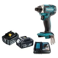 Máy bắn vít chuyên vít pin Makita DTD152RME sản phẩm đi kèm với 2 pin 4.0Ah và sạc nhanh