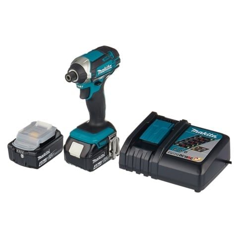 Máy bắn vít chuyên vít pin Makita DTD152RME sản phẩm đi kèm với 2 pin 4.0Ah và sạc nhanh