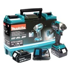 Máy bắn vít chuyên vít pin Makita DTD153RFE  trang bị tốc độ đập tối đa 3800 lần/phút