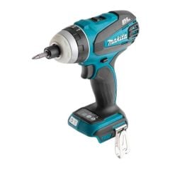 Máy bắn vít chuyên vít pin Makita DTP141RTE có khả năng khoan thép (8mm), gỗ (21mm), và bê tông (10mm) dễ dàng