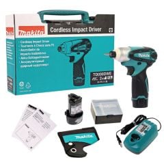 Máy bắn vít chuyên vít pin Makita TD090DWE lực vặn tối đa 90Nm, giúp vặn chặt các ốc máy, ốc tiêu chuẩn... hiệu quả