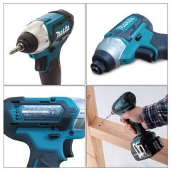Máy bắn vít chuyên vít pin Makita TD110DSAE lực siết 110Nm, đảm bảo vặn được các loại vít khác nhau