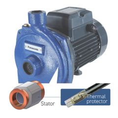 Máy bơm đẩy cao Panasonic GP-20HCN1SVN Trang bị bộ bảo vệ quá nhiệt (130°C) tăng cường khả năng chống cháy.