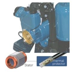 Máy bơm tăng áp Panasonic A-130JACK Lõi mô tơ được thiết kế chống gỉ sét, giúp máy hoạt động bền bỉ.