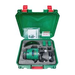 Máy cân bằng laser Dekton DK-LS0501 Sử dụng 5 tia xanh bao gồm 1 tia ngang, 1 tia dọi tâm và 4 tia đứng