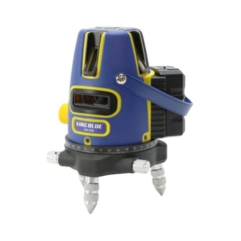 Máy cân bằng laser King Blue KB-05X Trang bị 5 tia xanh siêu sáng, dung lượng pin lớn hoạt động được trong thời gian dài.