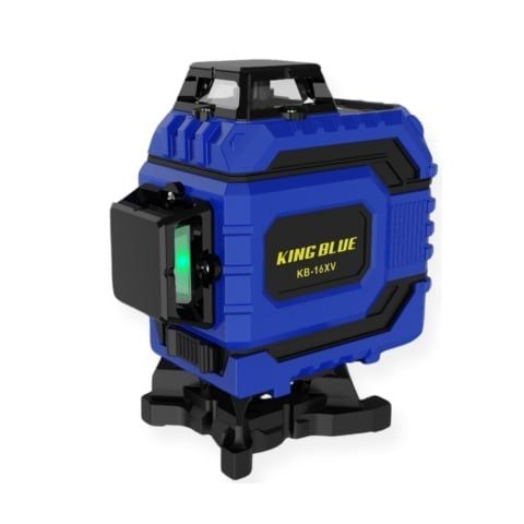 Máy cân bằng laser King Blue KB-16XV Hoạt động bền bỉ liên tục từ 5h-6.5h khi mở 16 tia max sáng.