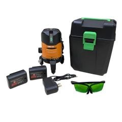 Máy cân bằng laser Yamasu YMS-133 Trang bị  4 tia đứng, 1 tia ngang và 1 tia dọi tâm.