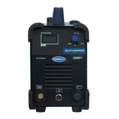 Máy cắt plasma Hồng Ký CUT40Pro cắt tốt trên thép 1-6mm. cắt thép tối đa 10mm, vận tốc cắt tay 2.9cm/phút