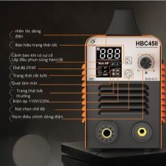 Máy cắt plasma Hitbox HBC45II cho đường cắt mịn trên thép carbon, thép không gỉ và nhôm
