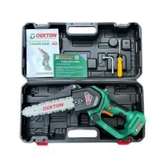 Máy cưa xích pin Dekton M21-CS08BLC tặng kèm hộp nhựa lớn, chiều dài lam xích 8inch (20cm)