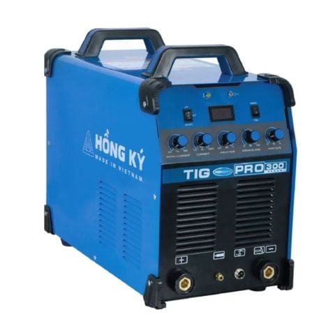 Máy hàn tig Hồng Ký TIG 300Pro tích hợp hàn hai chức năng MMA(que) và TIG. Hàn được que hàn 5.0mm