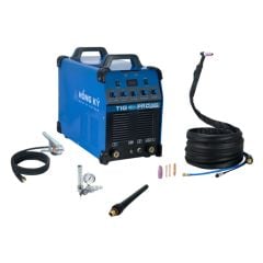 Máy hàn tig Hồng Ký TIG 300Pro tích hợp hàn hai chức năng MMA(que) và TIG. Hàn được que hàn 5.0mm