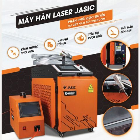 Máy hàn Laser Fiber Jasic LS-20000 đầu cấp dây đơn, tốc độ hàn nhanh gấp 10 lần hàn thông thường