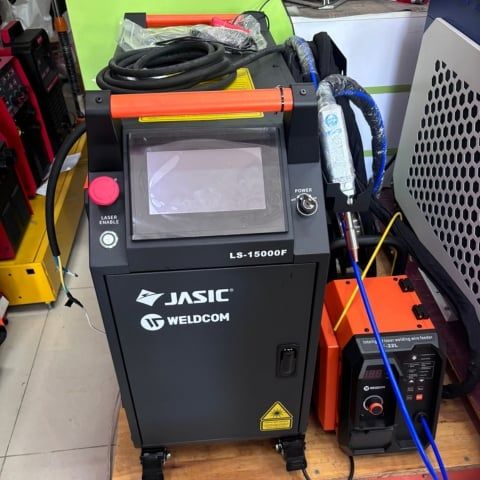 Máy hàn laser Jasic LS 20000F đầu cấp 2 dây bù, tích hợp 3 chức năng Hàn - Cắt - Tẩy