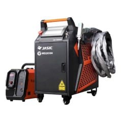 Máy hàn laser Jasic FIBER LS-15000F Thế hệ thứ 3, tích hợp 3 chức năng Hàn–Cắt–Tẩy gỉ. Chỉ dùng 1 súng duy nhất, chuyển đổi linh hoạt 3 chức năng dễ dàng.