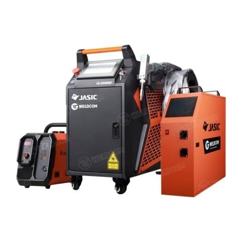 Máy hàn laser Jasic LS 20000F đầu cấp 2 dây bù, tích hợp 3 chức năng Hàn - Cắt - Tẩy