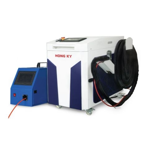 Máy hàn laser Hồng Ký HK-LW1500 hàn điểm, hàn liên tục và hàn xung. Hỗ trợ cắt vật liệu mỏng và làm sạch
