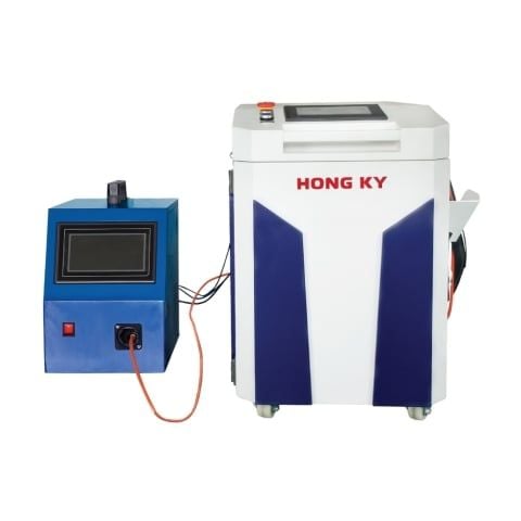 Máy hàn laser Hồng Ký HK-LW1500 hàn điểm, hàn liên tục và hàn xung. Hỗ trợ cắt vật liệu mỏng và làm sạch